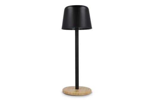Solis Dimmbare Tischlampe mit Bambusfuß Schwarz