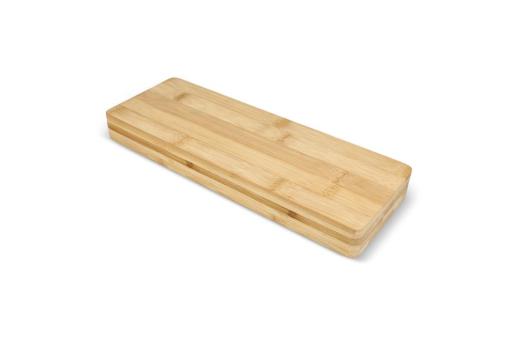 3er Bambus-Käse-Servier-Set Natur