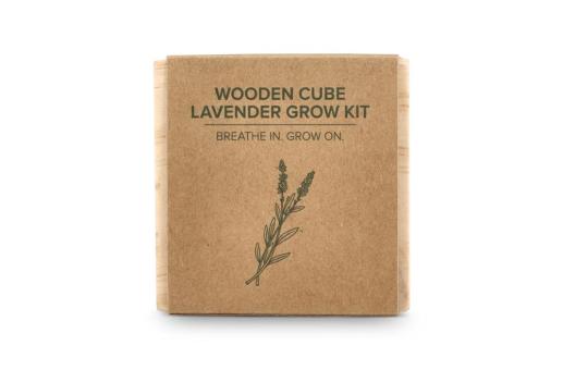 FSC-Holzpflanzgefäß-Set – Lavendel Natur