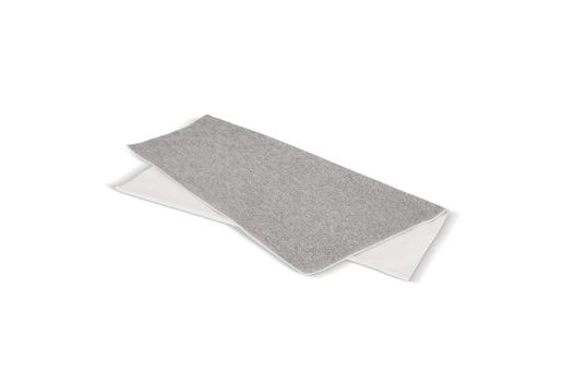 Schnelltrocknendes Handtuch R-PET 100 x 180 cm Sublimation Weiß/grau