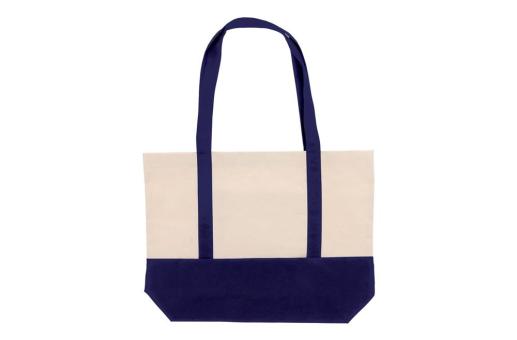 Strandtasche Baumwollsegeltuch OEKO-TEX® 280g/m² 42x10x30cm Dunkelblau