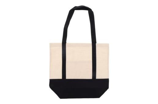 Shopping bag OEKO-TEX® cotton 140g/m² 40x10x35cm Black