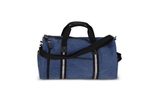 Seesack aus recyceltem Baumwoll-Canvas Harper Dunkelblau