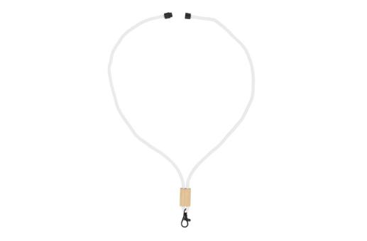 R-PET Kordel-Lanyard Weiß