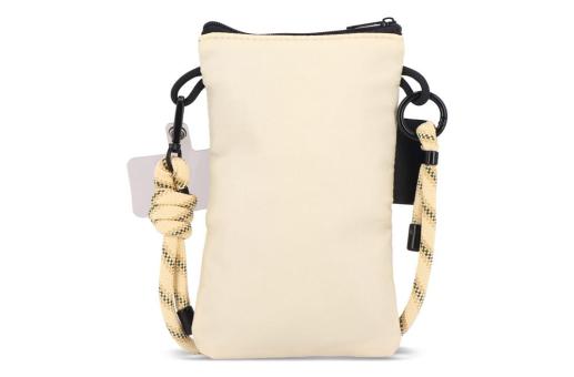Crossbody Beutel mit Paracord Gurt Beige