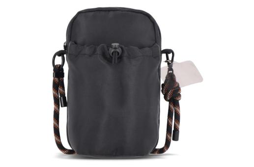 Crossbody Flaschenhalter-Tasche mit Paracord-Gurt Schwarz