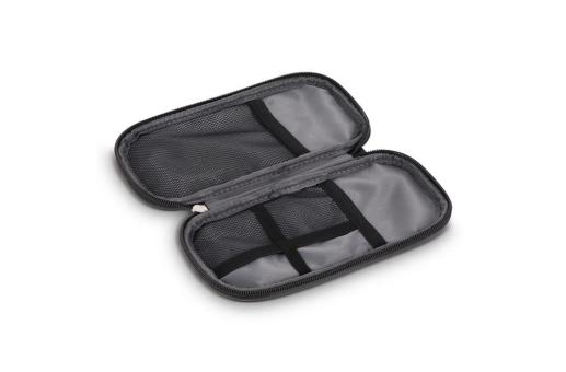 rPET PU-beschichtete 210D Kyra-Organizer-Etui 20 x 11,5 x 2 cm Dunkelblau