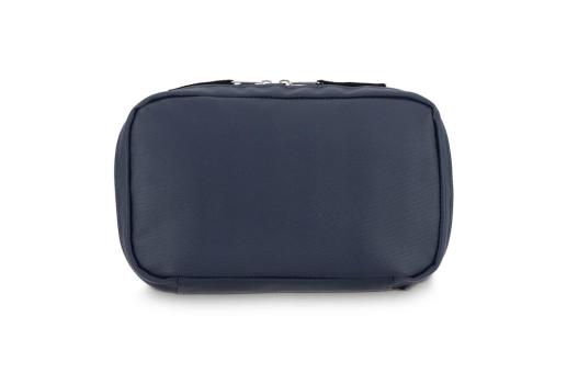 rPET PU-beschichtete 210D Napa-Organizer-Tasche 22 x 13 x 4 cm Dunkelblau