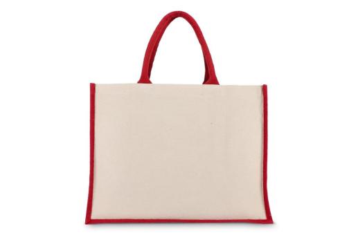 Jute/Cot bag OekoTex 42x19x32 320g Red