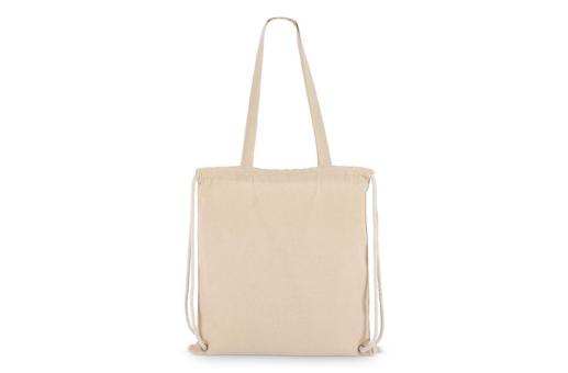Baumwoll-Tragetasche mit Kordelzug OEKO-TEX® 38 x 42cm 140g/m² Ecru