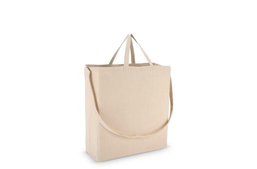 Tragetasche aus Baumwolle OEKO-TEX® 40 x 13 x 44cm 220g/m² Ecru