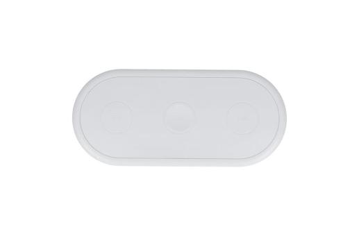 3in1 15 W wireless charger compatible with phones /Apple Watch/AirPod White