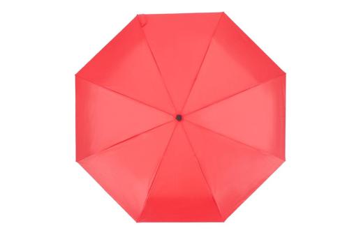 Congo 190T Pongee 21" Faltbarer Regenschirm Rot