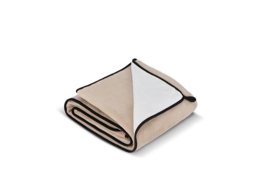 Vliesdecke 120×150 cm, 500 g/m² Korallenvlies, sublimationsdruckfähig. Beige