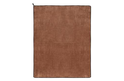 Vliesdecke 120×150 cm, 500 g/m² Korallenvlies, sublimationsdruckfähig. Taupe