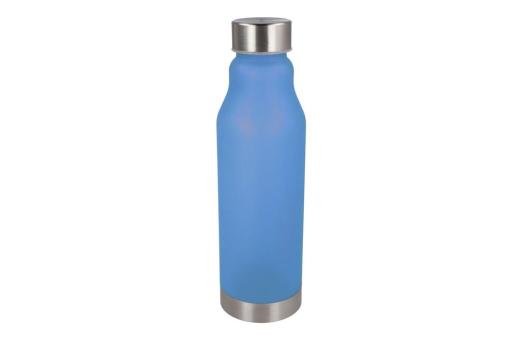 R-PET Flasche gefrostet 600ml Beige/blau