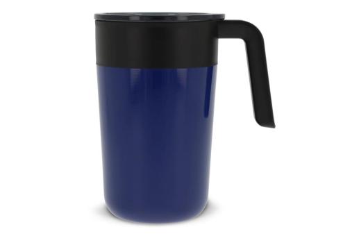 Doppelwandiger Kaffeebecher 400ml Dunkelblau