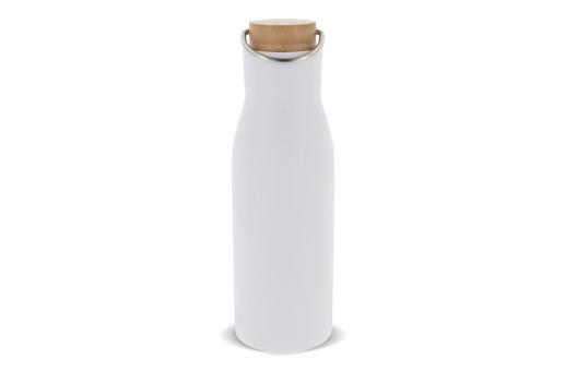 Isolier-Flasche mit Bambusdeckel, 500ml 