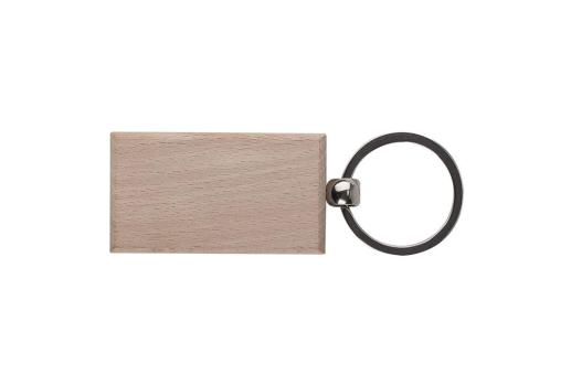 Key ring wood rectangular Timber