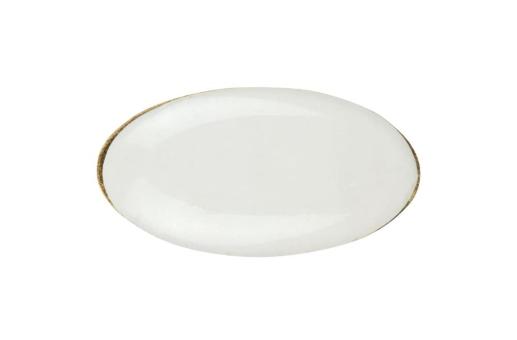 Metal pin, oval 20x12mm Gold