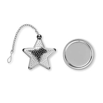 STARFILTER Tea filter in star shape Flat silver