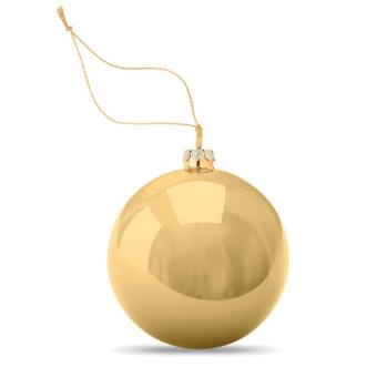 HAPPY BALL Christmas ball for sublimation Goldyellow