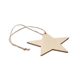 ESTY Wooden star shaped hanger Timber