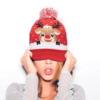 SHIMAS HAT Christmas knitted beanie Red