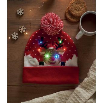 SHIMAS LIGHT Weihnachtliche Strickmütze LED Rot