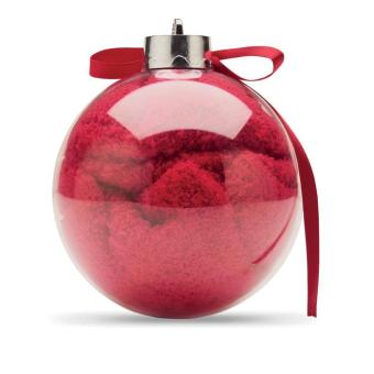 SNUG M Santa socks in bauble ornament Red