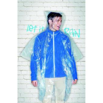 SPRINKLE Foldable raincoat in polybag Aztec blue