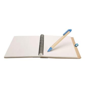 SONORA PLUS B6 recycled notebook with pen Aztec blue