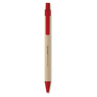 CARTOON Paper/corn PLA ball pen Red