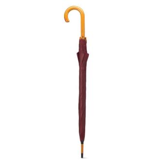 CUMULI Automatikschirm mit Holzgriff Bordeaux