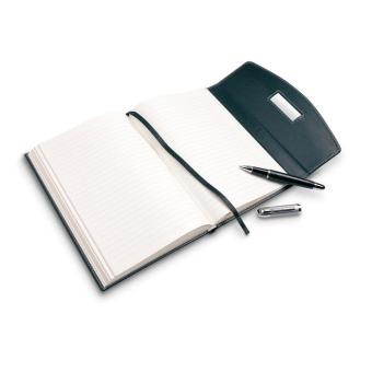 NOVA A5 notebook portfolio with pen Black