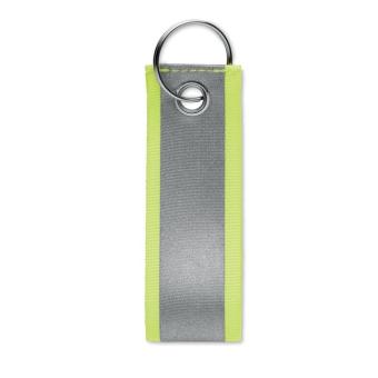 REFLEKEY Reflective key ring Neon yellow