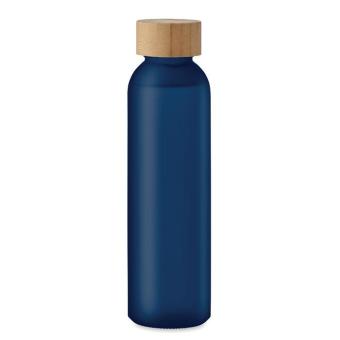 ABE Frosted glass bottle 500ml Transparent blue