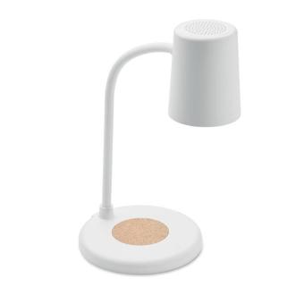 SPOT Wireless charger, lamp speaker White