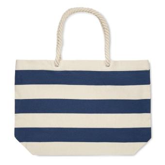 HEAVEN STRIPE Cotton beach bag 220 gr/m² Aztec blue