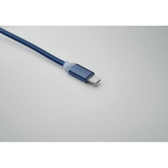 BLUE 4in1 Ladekabel Typ C Marineblau