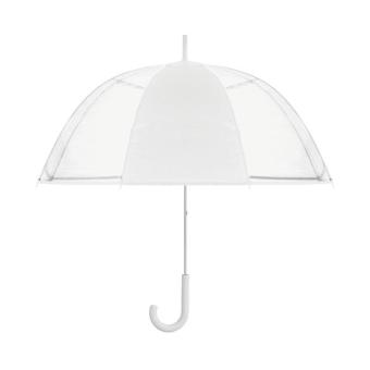 GOTA Transparenter Regenschirm 23" (⌀ 102cm), gebogener Griff. 