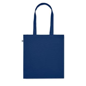 BENTE COLOUR Organic cotton shopping bag Aztec blue