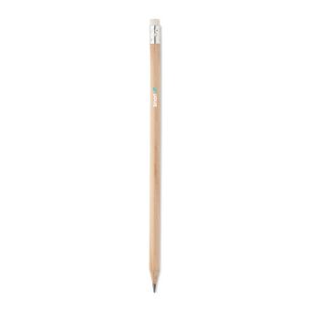 STOMP SHARP Natural pencil with eraser Timber