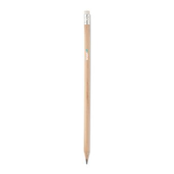 STOMP SHARP Natural pencil with eraser Timber