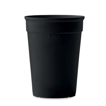 AWAYCUP Recycled PP cup capacity 300ml Black