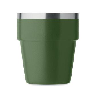 ACERITO Doppelwandiger Trinkbecher 250 Dunkelgrün
