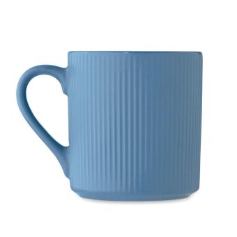 RIBMUG Keramikbecher matt 340ml Blau