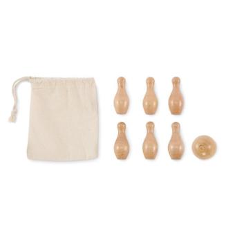 BOLITO Mini-Bowling-Set Kiefernholz Holz