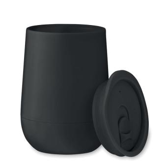 GO Doppelwandiger Becher 300ml Schwarz