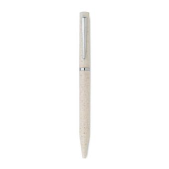 MAIPEN Drehkugelschreiber Stroh/ABS Beige